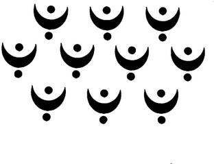 Comet Busters Moon Shaped Traditional Black Bindi (BV442) Forehead Black Bindis