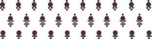 Comet Busters Abstract Designer Maroon Bindis with Black Border Forehead Maroon Bindis