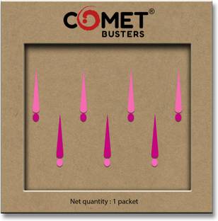 Comet Busters Hot Pink And Light Pink Tilak Bindis With Dots (BIN919) Forehead Pink Bindis