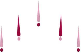 Comet Busters Traditional Pink Long Bindis forhead Pink Bindis