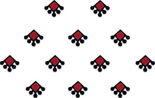Comet Busters Square Traditional Maroon Bindi (BV282) Forehead Maroon Bindis
