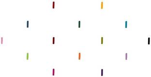 Comet Busters Multicolor Long Line Velvet Bindis (6 mm) (BIN1007) Forehead Multicolor Bindis