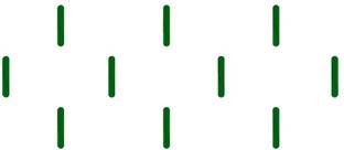 Comet Busters Handcrafted Dark Green Line Bindis (10mm) (BV1297) Forehead Green Bindis