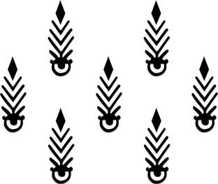 Comet Busters Traditional Black Fancy Bindis (BV1252) Forehead Black Bindis