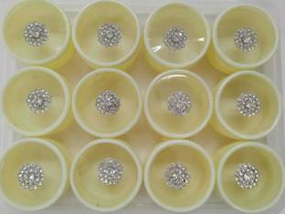 Mehrajcollaction white bindi gol women White Bindis
