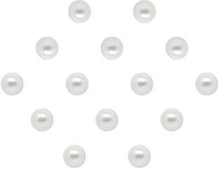 Comet Busters Handcrafted Beautiful White Pearl Bindi (4mm) (BV1686) Forehead White Bindis