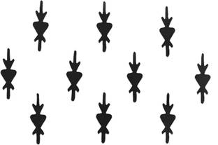 Comet Busters Ethnic Black Bindi (BV423) Forehead Black Bindis