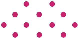 Comet Busters Basic Round Hot Pink Velvet Bindis (6 mm) (BIN859) Forehead Pink Bindis