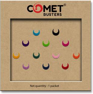 Comet Busters Multicolor Moon Bindis (5mm) (BIN1064) Forehead Multicolor Bindis