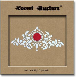Comet Busters Traditional Bridal Bengali Wedding Bindi for Women (BV1979) Forehead White Bindis