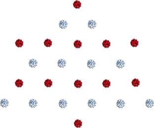 Comet Busters Red and Silver Diamond Dot Bindi (BV245) Forehead Silver Bindis