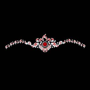 Comet Busters Traditional Bridal Bengali Wedding Bindi for Women (BIN1982) Forehead White Bindis