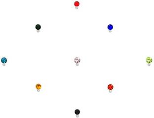 Comet Busters Beautiful Multicolored Small Round Stone Bindi for Women (BV1468) Forehead Multicolor Bindis