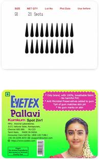 Eyetex Pallavi Sticker Kumkum Forehead Black Bindis