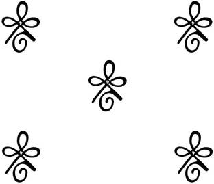 Comet Busters Trendy Black Bindis (BIN1087) Forehead Black Bindis