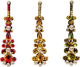 Comet Busters Long Traditional Colorful Bindi (BV575) Forehead Multicolor Bindis