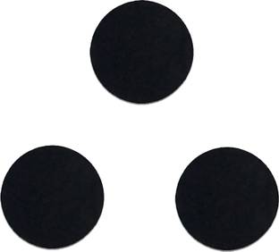 Comet Busters Basic Round Black Velvet Bindi (15mm) (BV936) Forehead Black Bindis