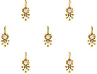 Comet Busters Beautiful Gold Bindi With Pearl (BV1572) Forehead Gold Bindis