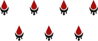 Comet Busters Tear Drop Beautiful Black and Red Bindi (BV821) Forehead Multicolor Bindis