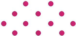 Comet Busters Basic Round Hot Pink Velvet Bindis (6 mm) (BIN859) Forehead Pink Bindis