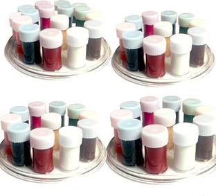DIVYA Kumkum liquid bindi pack of 4 contain 11 different colours Women, girl Multicolor Bindis