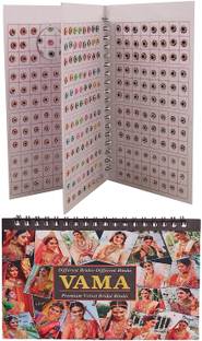 THANU'S CRAFT Crystal Forehead Tilki Sticker kumkum stone bindi book small size For ladies Forehead Multicolor Bindis