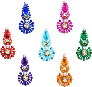 Comet Busters Designer Multicolor Bindi (BV025) Forehead Multicolor Bindis