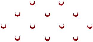 Comet Busters Traditional Red Moon Bindis (5mm) (BIN1030) Forehead Red Bindis