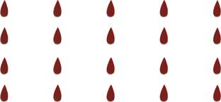 Comet Busters Beautiful Handcrafted Tear Drop Maroon Bindi (5 mm) (BV786) Forehead Maroon Bindis