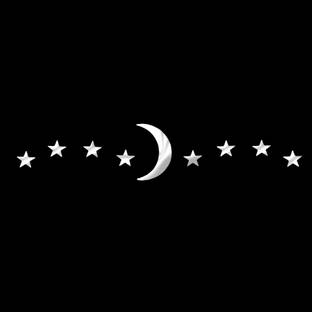 Comet Busters Beautiful Handcrafted Star and Moon Metallic Bindis For Women (BV2296) Forehead White Bindis