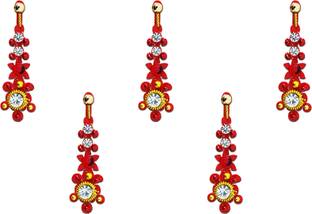 Comet Busters Red Traditional Long Bindi (BV028) Forehead Red Bindis