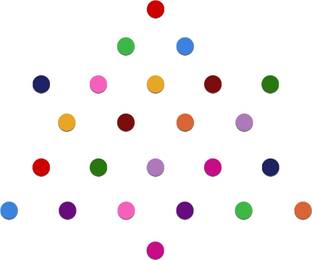 Comet Busters Handcrafted Round Multicolor Velvet Bindi (3mm) (BV935) Forehead Multicolor Bindis