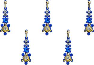 Comet Busters Long Traditional Blue Bindis (BV029) Forehead Blue Bindis