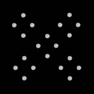 Comet Busters Diamond Collection Silver Dot Bindi (3.5mm) Forehead Silver Bindis