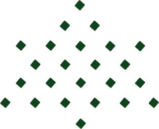 Comet Busters Handcrafted Green Square Bindis (2mm) (BV1203) Forehead Green Bindis