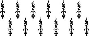 Comet Busters Designer Black Bindis (BV023) Forehead Black Bindis