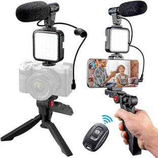 DigiClues Flexible with Attachment for DSLR, Action Cameras & Smartphones Vlogging Tripod Kit