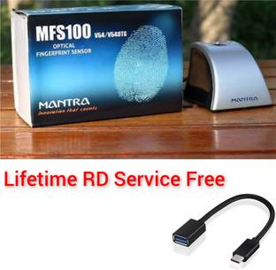 Mantraa MFS100 Lifetime RD Service Free With C Type OTG Time & Attendance