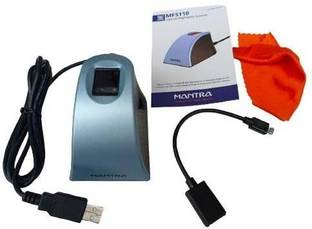 MANTRA MFS110 L1 FINGERPRINT SCANNER + 1 Year RD + Free Micro Otg By BR Time & Attendance