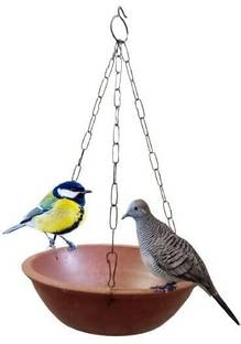 ClayWalaz BirdPot Hanging Bird Feeding & Watering Supplies for Balcony or Garden \ Regular Bird Bath