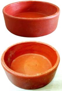 ZENRISE Clay birds bath tub Regular Bird Bath