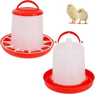 TM&W chicken, quail,duck,turkey, chicks1.5 Kg Feeder 1 Pcs 1.5 Ltr Drinker 1 Pcs=2pc Common Bird Feeder