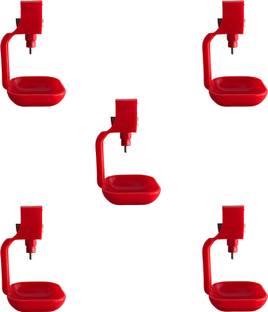 Cj farms and agritech Advanced Poultry Equipment Automatic Nipple Drinker Chicken Pole Mount Bird Feeder