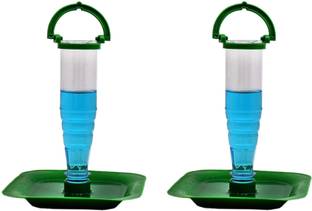 AMIJIVDAYA Nano 2 in 1 Feeder (Green, 2 Piece) Window Bird Feeder