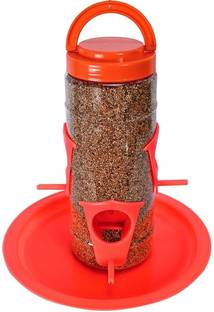 OnlineTree Outdoor Hanging Bird Feeder with Multiple Ports, Weather-Resistant (Red) Window Bird Feeder Bird Feeder