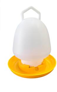 Q8 Twinkle Poultry Drinker Pot|Plastic Drinker Pot|Farming Drinker Pot for All Breeds-1 Ltr Caged Bird Feeder