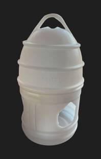 G P S Pigeon Water Drinker 1L - White Caged Bird Feeder