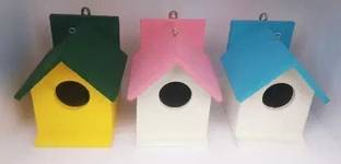 ganga enterprise Bird House Bird nest for sparrow and other birds Pack of 3 Nest Bird House