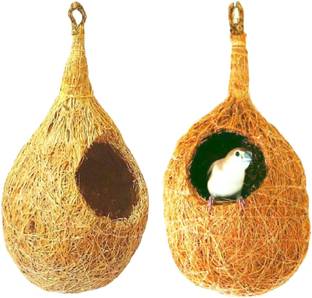 ZENRISE 100% Coir nest pack of 2 Bird House