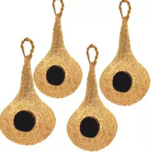 podhghar NATURAL BIRD NEST FOR ALL BIRDS AND SQUIRREL Bird House (pack of 4) Bird House